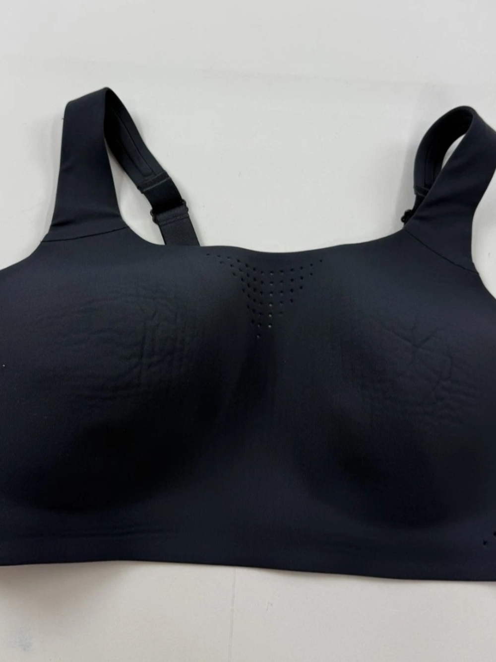 Victoria's Secret Black Wireless Seamless Bra with Perforated Center